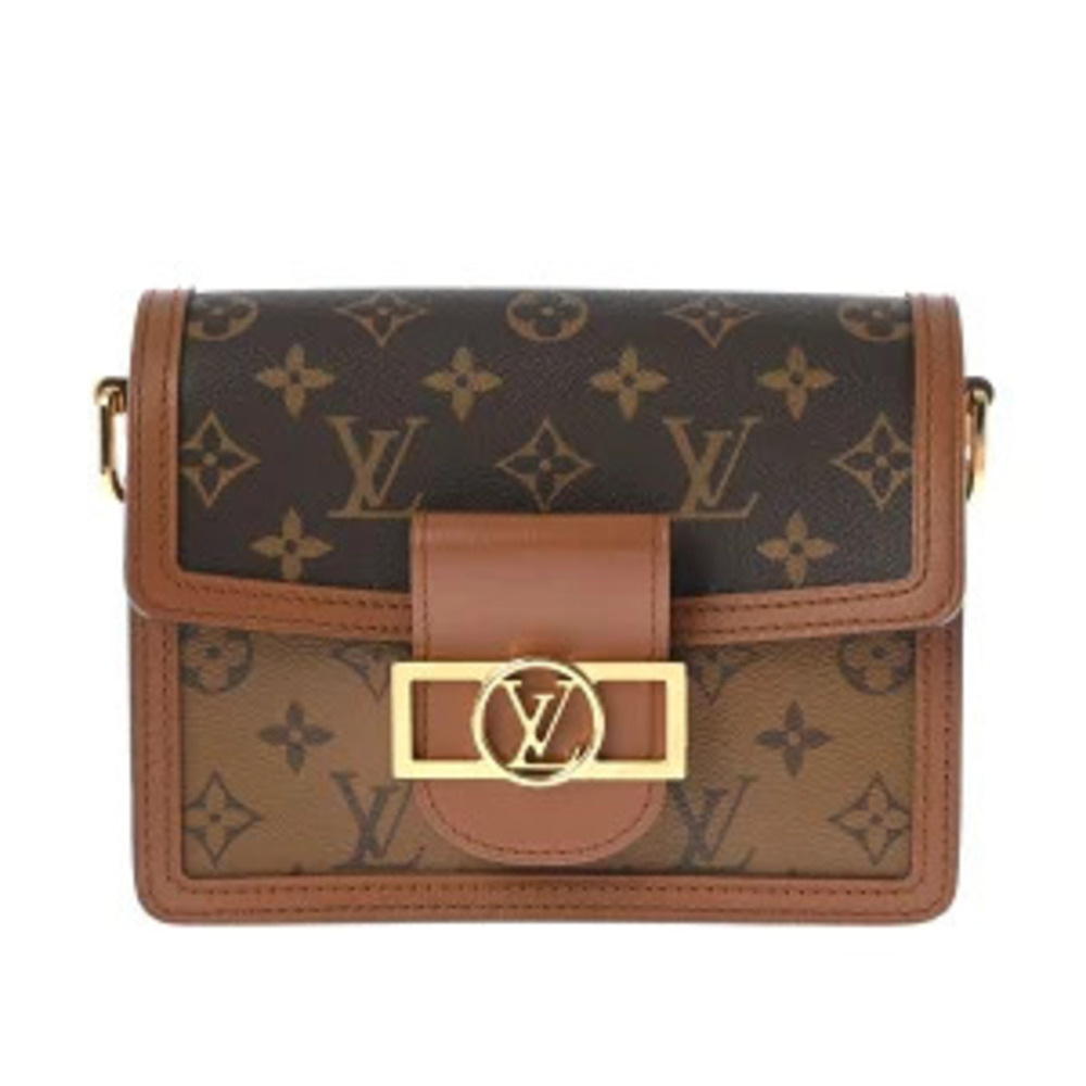 Louis Vuitton Monogram Reverse Dauphine Brown Canvas Shoulder Bag